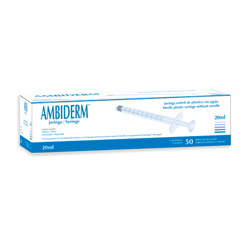 Jeringa hipodermica -20ml- sin aguja