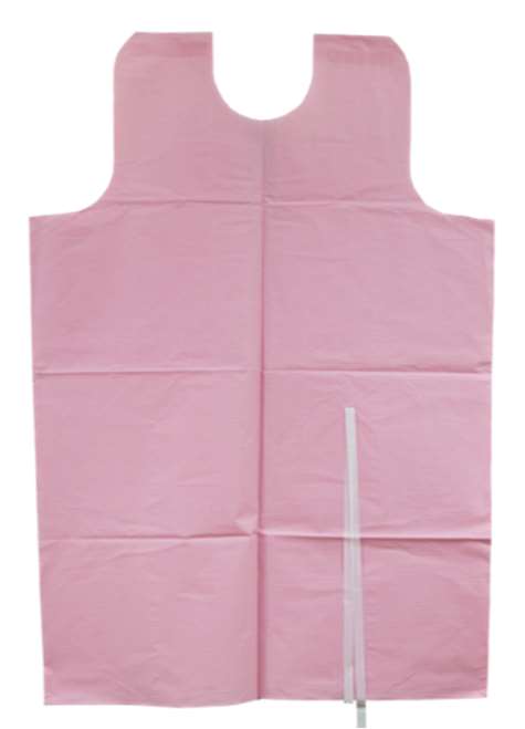 Bata papel paciente con amarres sin mangas - Mauve