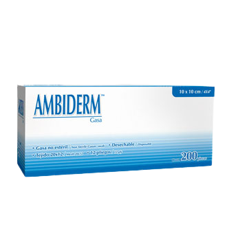 Gasa no esteril 10x10cm (4x4") 16 pliegos