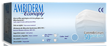 [MAS-000574] Mascarilla descartable rectangular, 3 pliegues con cinta de amarre - Azul