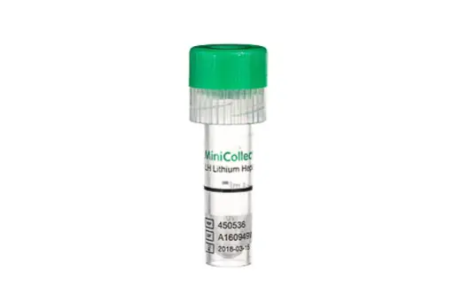 [TUB-000672] Tubo minicollect -1ml- heparina litio tapa verde