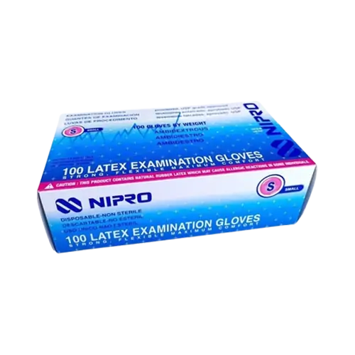 [GUA-000722] Guante latex bajo polvo para examen (S)